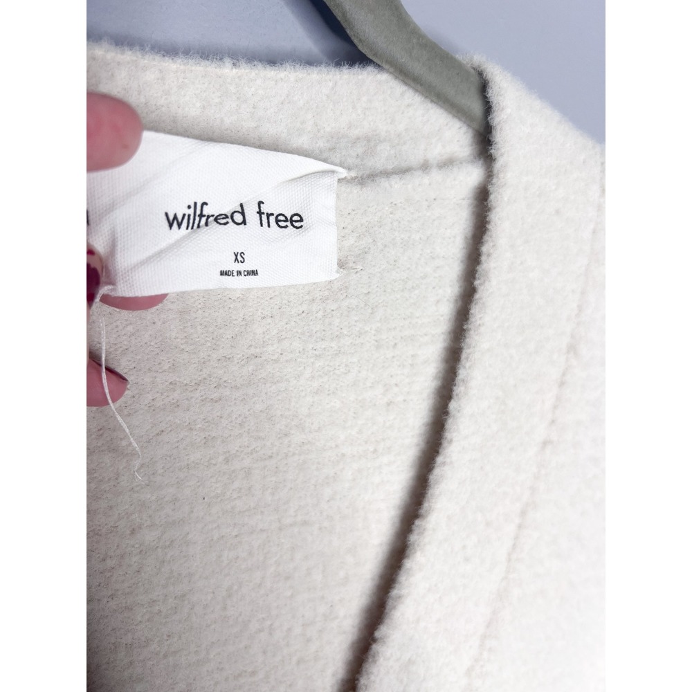 Aritzia Wilfred Free Hush Knit Oversized Cardigan Size XS Cream Off White - Picture 6 of 11